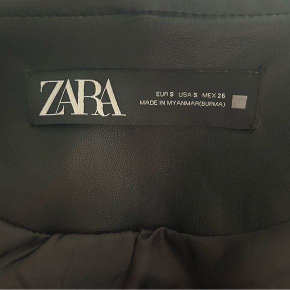 ZARA - Faux Leather Jacket in BLACK - Picture 7 of 10